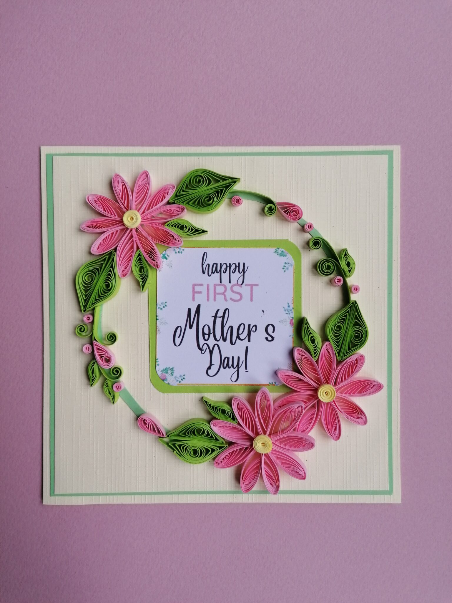 First Mothers Day Quilling Card Papermagicbyjr